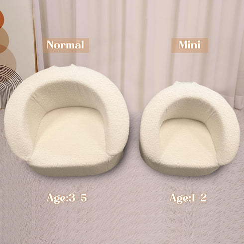 Hrebr 3-5 20.5'' Mini Toddler Chair Comfy Years Old - Compact Portable Toddler Chair with Carry Handle, Washable Cover
