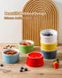 8 oz Set 6 Hasense Ramekins Oven Safe for Creme Brulee, Ceramic Souffle Dish with Ribbed Pattern for Baking, Porcelain