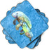 Caroline's Treasures Manatee Foam Coasters, Set of 4, 3.5" H x 3.5" W, Multicolor