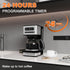 12-Cup Programmable 1-4 Setting, 24H REVOTRA Coffee Maker, Regular & Strong Brew Drip Coffee Machine, Cup and Ice