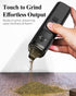 PINVOK Electric Spice Grinder,Automatic Small Portable Herbal Machine & Spice Mill,USB Rechargeable Grinding (Black)