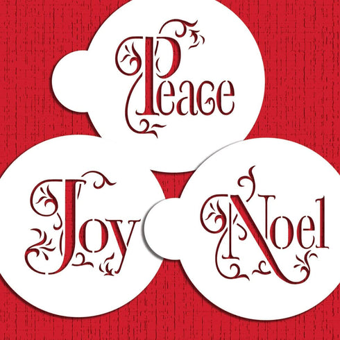 Joy, Noel and Peace Cookie Set by Designer Stencils