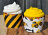 Construction Cupcake Wrappers for Kids Birthday Party Supplies, Set of 24 Reversible Caution Zone Design