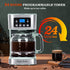 Taylor Swoden 12-Cup Programmable Coffee Maker - Regular & Strong Brew Drip Coffee Machine for Home and Office, Glass