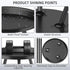 SYQ Small Black Side Table,Modern Round Metal end Table,Simple Circle Accent Table for Outdoor Living Room Bedroom
