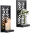 Black Candle Sconces Wall Decor - Gothic Wood Candle Shelves Decor for