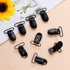 Marrywindix 20pcs 1" Black Suspender Clips, Metal Holder Clips for Mattress Pad Cover, Sofa Cushion