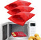 Microwave Potato Bags, 3 Pack Reusable Cooker Bag for Baked Pouch Potato, Red