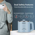 Topwit Electric Hot Pot, 1.6L Ramen Cooker, Multifunctional for Pasta, Shabu-Shabu, Oatmeal, Soup, Blue