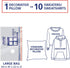 Hefty Shrink-Pak - 4 Large Vacuum Storage Bags for Clothes, Pillows, Towels, or Blankets - Ideal Space Saver Vacuum