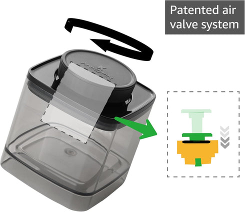Everlock Turn&Lock Airtight Food Storage Containers for Fresh Pantry Organization, Perfect for Coffee, Flour, Cereal