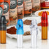 environmentally and refillable Portable Spice Dispenser, with Knob Switch Storage Bottle, Salt and Pepper Shakers (4 Pack)