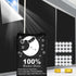 Portable Blackout Curtains (79" x 57"), 100% Portable Blackout Blinds for Any Window with Hook & Loop Tabs
