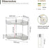 Counter Countertop (2 Aveniee Corner Bathroom Organizer, Bathroom Shelf Makeup Organizer for Vanity Perfume Tray