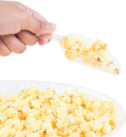 Super Z Outlet 5.5" Mini Acrylic Plastic Kitchen Scoops, Clear, for Weddings, Candy Buffets, Ice Cream