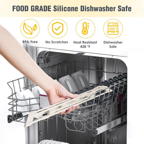 Tomorotec Compact Silicone-Coated Triangle Dish Drying Rack for Sink Corner - Foldable Stainless Steel Over-The-Sink