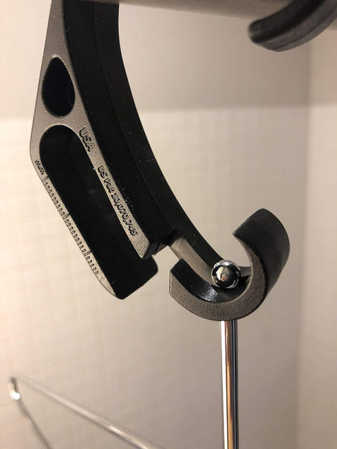 Travel Tool Over Shower Door Hook, Heavy Duty Clip Hooks for Clothes, Bottle Opener & Phone Stand - 2 Pack