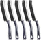 5PCS Hard Bristle Crevice Cleaning Brush, Multifunctional Tool for Grout Lines and Tight Spaces (Grey)