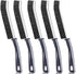 5PCS Hard Bristle Crevice Cleaning Brush, Multifunctional Tool for Grout Lines and Tight Spaces (Grey)