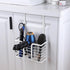 YIGII Hair Dryer Holder, Adjustable Height Organizer for Hot Styling Tools, White Bathroom Storage
