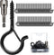 50 PCS Q-Hanger Screw Hooks with Safety Buckle Design - Christmas Lights Hanger Hooks for Outdoor Wire Fairy Lights