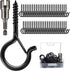50 PCS Q-Hanger Screw Hooks with Safety Buckle Design - Christmas Lights Hanger Hooks for Outdoor Wire Fairy Lights