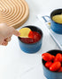 8 oz Set 6 Hasense Ramekins Oven Safe for Creme Brulee, Ceramic Souffle Dish with Reactive Glaze for Baking, Porcelain