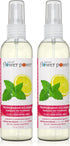 Peppermint & Lemon Air Freshener Spray, 4 Fl Oz, Pack of 2, Plant-Based Odor Eliminator, Cruelty-Free Room Spray