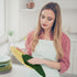 Infinitee Xclusives Premium Kitchen Towels, Pack of 6, 100% Cotton, 15 x 25 Inches Absorbent Dish Towels, Green Dish