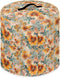 Orange Flowers Electric Appliance Cover 6 Quart Stain Resistant Cover for Rice Cooker Water Resistant Kitchen Accessories Home Decor