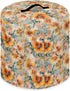 Orange Flowers Electric Appliance Cover 6 Quart Stain Resistant Cover for Rice Cooker Water Resistant Kitchen Accessories Home Decor
