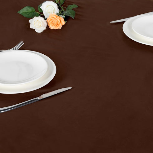 45"-56" LUSHVIDA Round Waterproof Table Cover Elastic Vinyl Fitted Tablecloth Elastic Edged Plastic Table Cloth (Deep