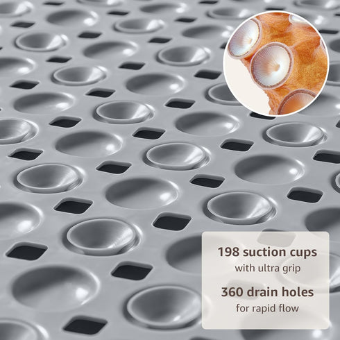35x16 Inch, OTHWAY Bath Tub Shower Mat Non Slip, Bathtub Floor Liner Mats for Inside Shower Bathroom, Suction Cups