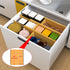 ANTOWIN Bamboo Drawer Dividers Organizers - Adjustable Spring-loaded Drawer Separators for Large Utensil, Clothes, Tools