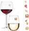Beach Wine Charms Magnetic Glass Markers Set of 6 Tropical Summer Charms