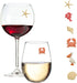 Beach Wine Charms Magnetic Glass Markers Set of 6 Tropical Summer Charms