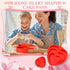 Heart Shaped Cake Pans 3 Pcs, Silicone Molds Heart Baking Pans 4 6 8 Inch, Mold Non-Stick Heart Cake Pans, Valentine's Day Homemade Brownie Cheese Mousse Chocolate Mould Dessert Baking Tools (1, Red)