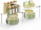 Delamu Clear Kitchen Cabinet Organizer, Set of 2 Acrylic Shelf Organizer for
