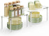 Delamu Clear Kitchen Cabinet Organizer, Set of 2 Acrylic Shelf Organizer for