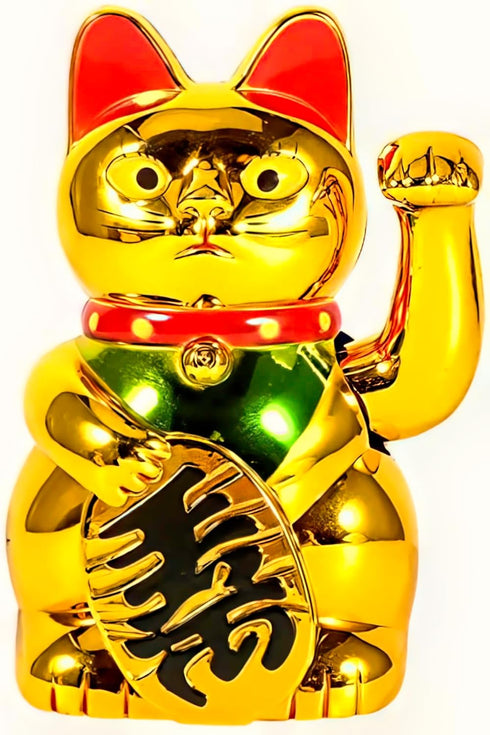 Lucky Cat Fortunes - Gold Waving Feng Shui Cat for Store Decoration