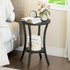 2-Tier BB180BZ01 HOOBRO Round Side Table, Sofa End Table, Small Storage Nightstand, for Small Spaces, Living Room