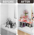 ZHWS Bathroom Counter Organizer Corner Shelf – Bamboo 3 Tier Spice Rack, Makeup Organizer, Space Saving Rack for