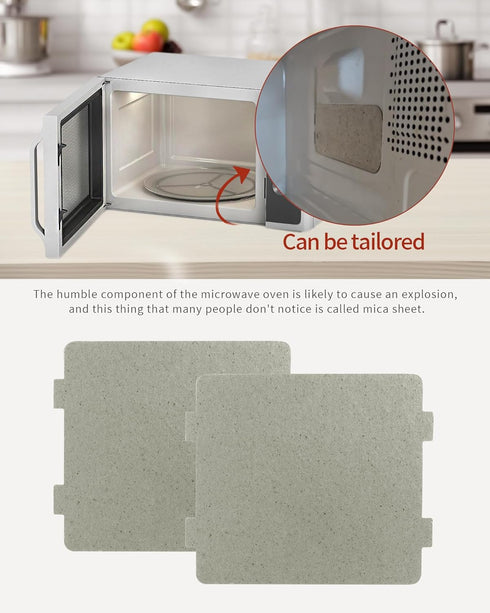 2 PCS Waveguide Cover - Universal Mica Sheet for Microwave Oven, Cut to Size, 108mmX99mm
