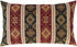 Kilim Throw Pillow Covers, Burgundy Red and Green, 14 x 24 Inches Decorative Lumbar Pillows for Boho Room Decor