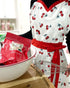Wrapables Sweet Cherries Adjustable Flirty Hostess Apron