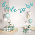 Bride to Be Banner, Blue Glitter, for Bridal Shower, Engaged, Wedding, Hen Night Bachelorette Party Decorations