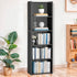 Nouva 5-Shelf Bookcase/Bookshelf - Modern Wood Book Case for Books, CDs, Movies, Bedroom