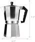 Primula Classic Stovetop Espresso and Coffee Maker, Moka Pot for 9 Espresso Cups, Silver