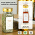 TESUNMU Label4oz CabinetDrawerRack(24) Gold Spice Jars with Seasoning Containers, Glass Spice Bottles with Shaker