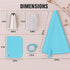 Piping Bags and Tips Set, Reusable Cake Decorating Supplies with 2 Bags, 12 Icing Tips, 2 Silicone Rings, 2 Couplers, 3